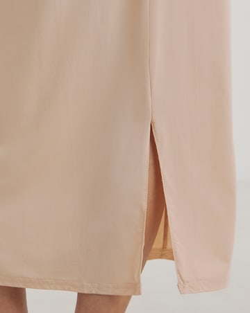 Pretty Secrets (2 Pack) Maxi Waist Slips Length 34in Black/Almond