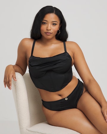 Simply Be Sexy Satin Cowl Neck Corset