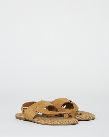 Catalina Suede Toe Post Sandals - Extra Wide Fit (EEE)