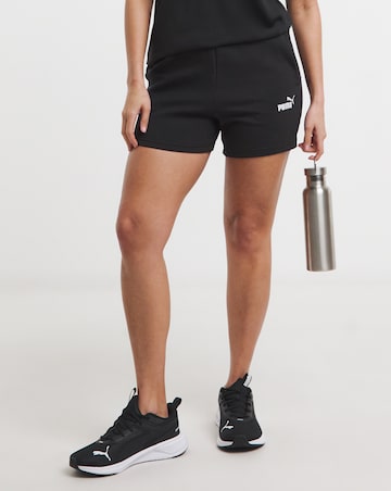 PUMA Essentials Small No.1 Logo 5" High Waist Shorts