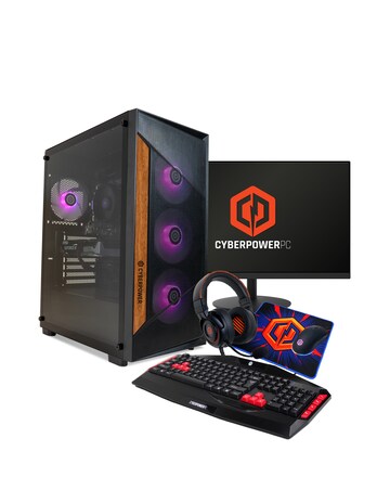 CyberPowerPC Intel Core i5 12400F RTX 5060 1TB SSD Gaming PC Bundle
