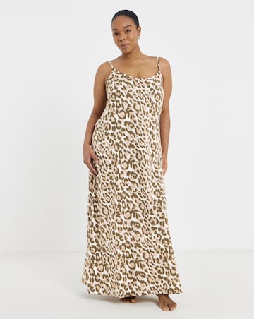 Pretty Secrets Value Cami Maxi Nightie Animal Print