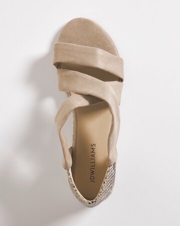Sonya Multi Strap Espadrille - Wide Fit (E)