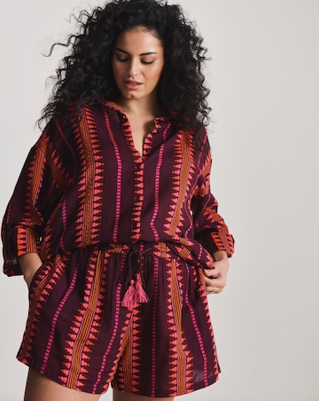 Jacquard Shirt and Shorts Beach Co-Ord Set