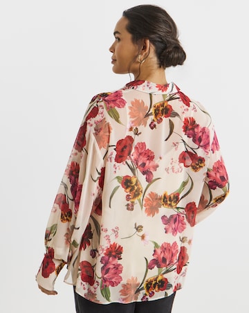 Joanna Hope Printed Crinkle Shirt