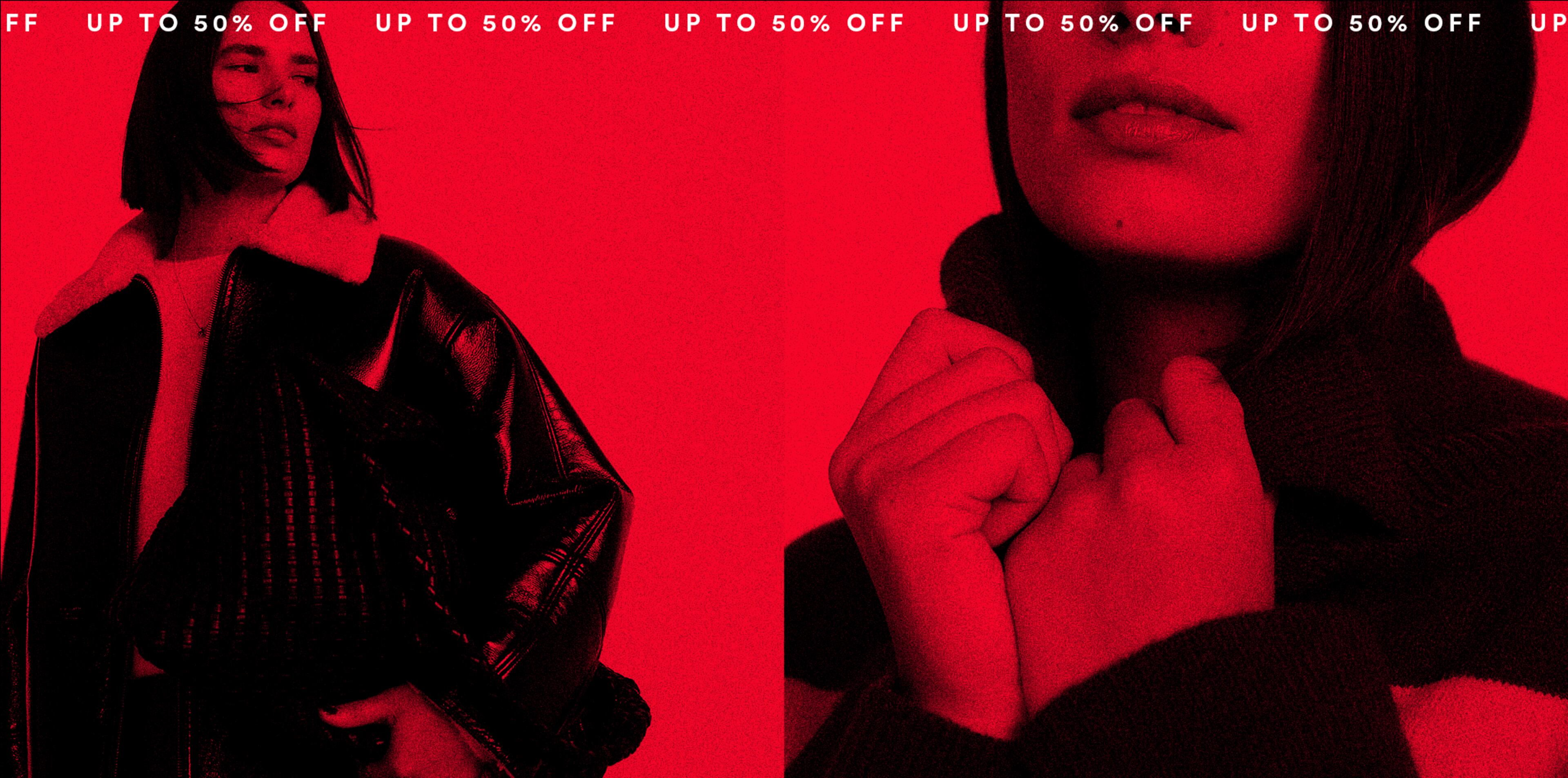 Save up to 50% off fashion