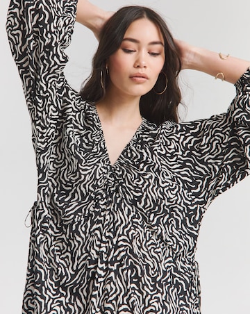 Nobody's Child Black Printed Iris Midaxi Dress