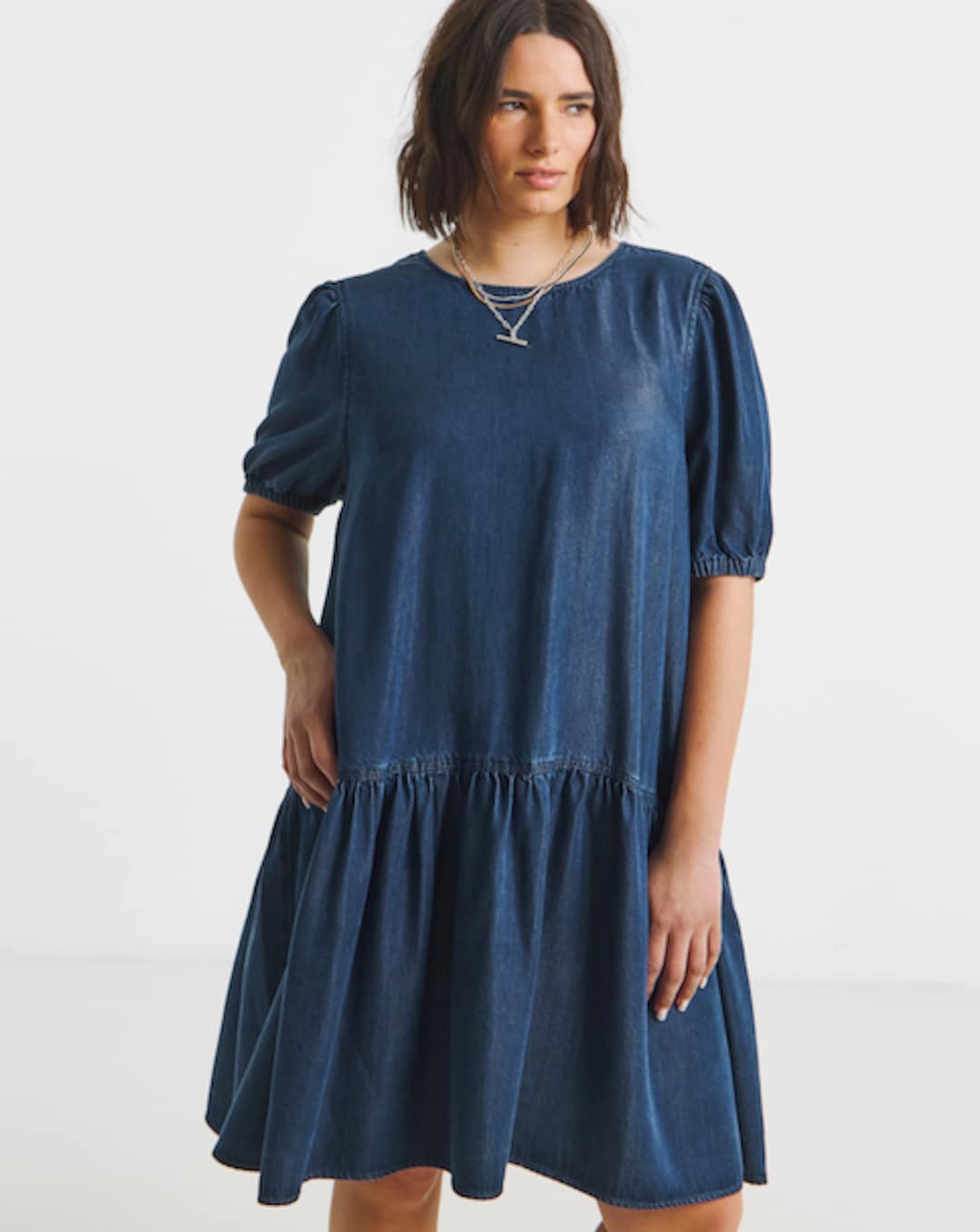 princess polly baby blue dress Blue Midi Shirt Dress main image 1
