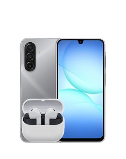 Samsung Galaxy A17 128GB 4G - Gray and Buds3 FE - Grey Bundle