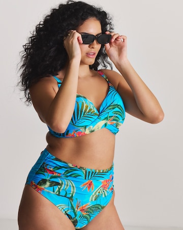 MAGISCULPT Firm Control Ruched High Waist Bikini Bottoms