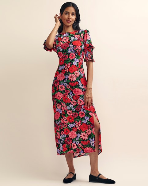 Nobody's Child Luna Crew Neck Midi Dress