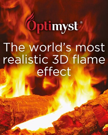 Dimplex BYP20 Bayport 2kW Black Optimyst Electric Fire Stove