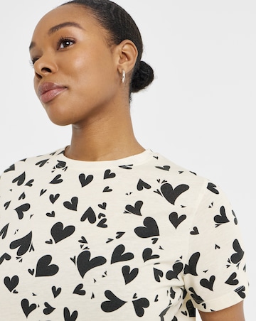 Pretty Secrets (2 Pack) Value Pyjama Sets Heart Print/Black