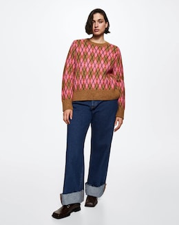 Mango Rhombus Design Sweater