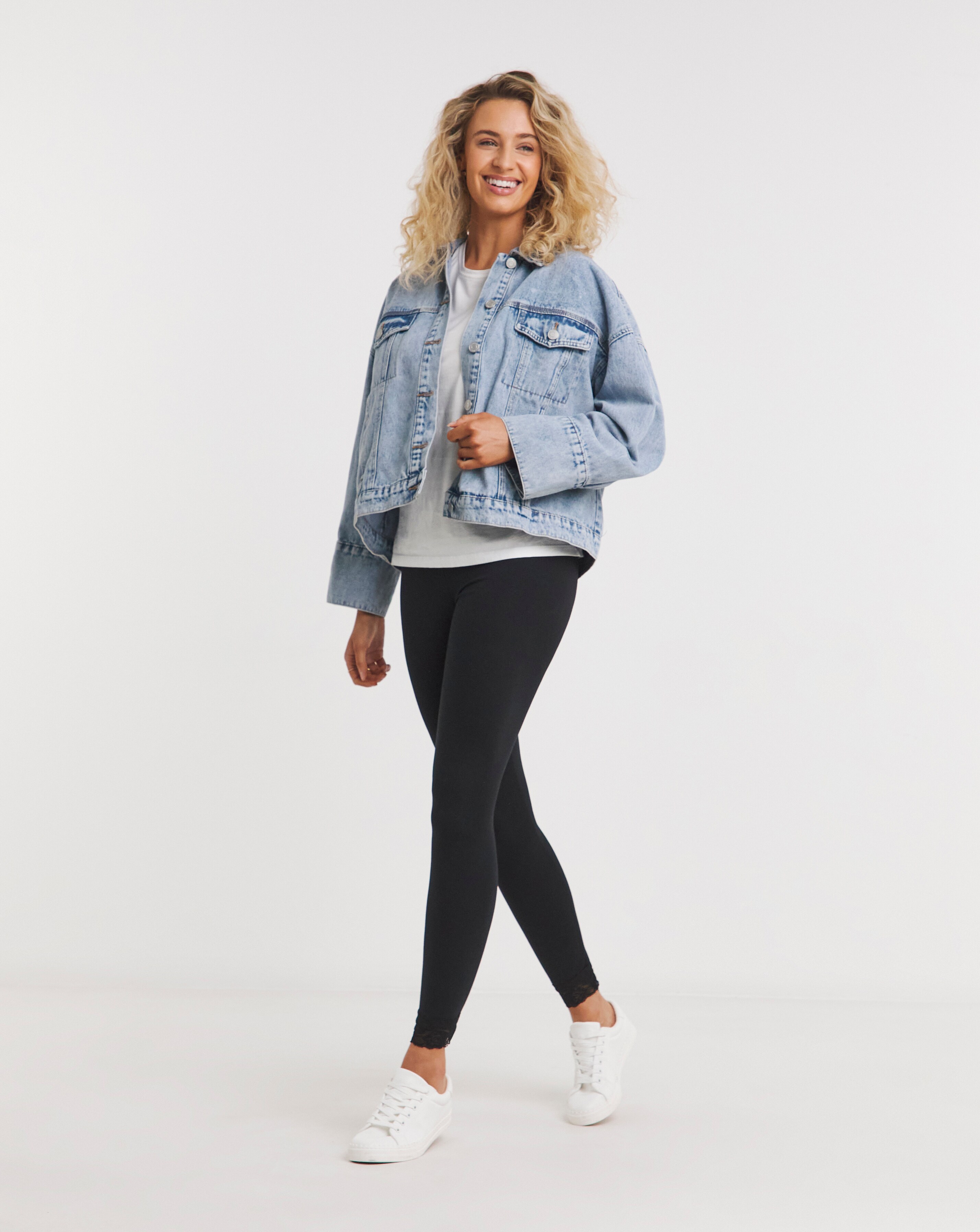 Joe Browns Black Lace Hem Leggings