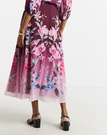 Joanna Hope Drop Waist Pleated Skirt