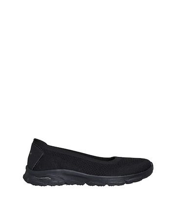 Skechers Black Arch Fit Sunny Zen Walk Shoes - Standard Fit (D)