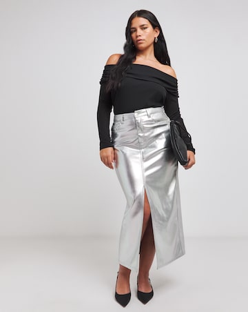Black Mesh Bardot