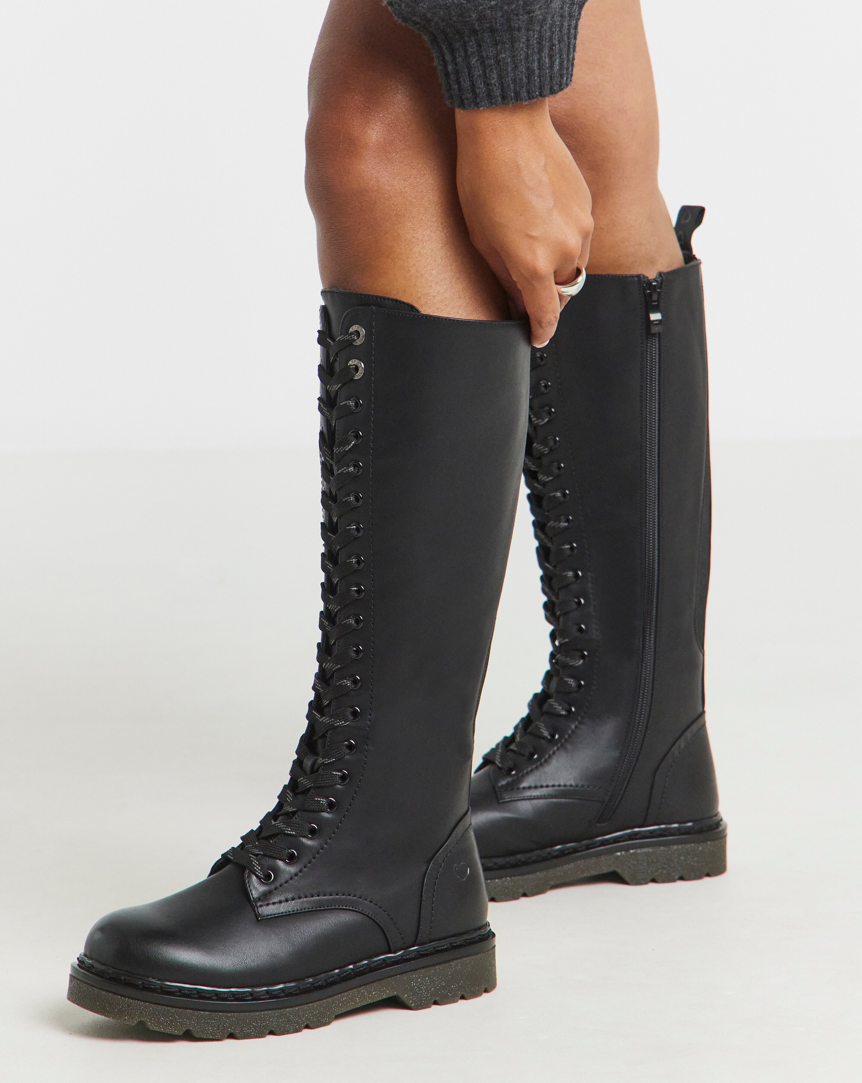 Heavenly Feet Avalon Knee High Boots Standard to Curvy Calf Ex Wide Fit