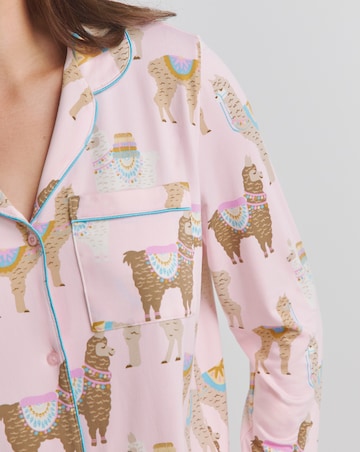 Chelsea Peers Jersey Alpaca Print Pyjama Set