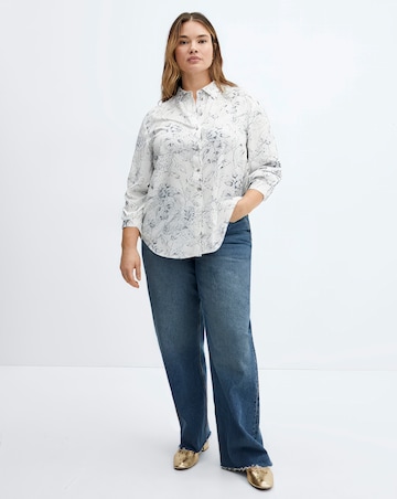 Mango Button Printed Shirt