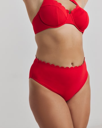 MAGISCULPT Contour Me Scalloped Edge High Waist Bikini Bottoms