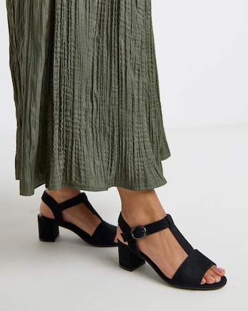 Jamie T Bar Heeled Sandals - Wide Fit (E)