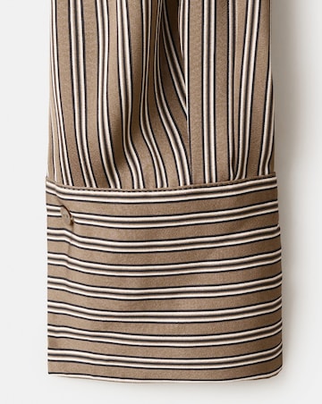 Mango Satin Striped Shirt
