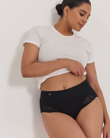 Sloggi 2Pack Romance Maxi Knickers Black