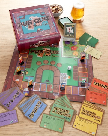 Pub Quiz Board Game and Trivia Cards - 2 pack set