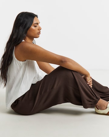 Chocolate Crinkle Balloon Trouser