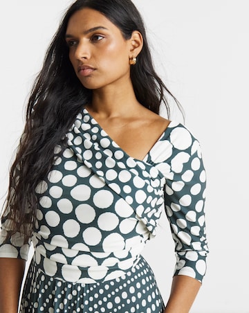 Joanna Hope Pleated Jersey Dress