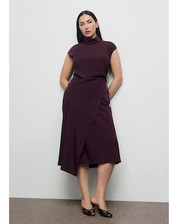 Mango Midi Wrap Dress