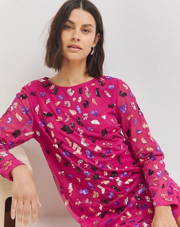 Jo by Joanna Hope Sequin Shift Dress