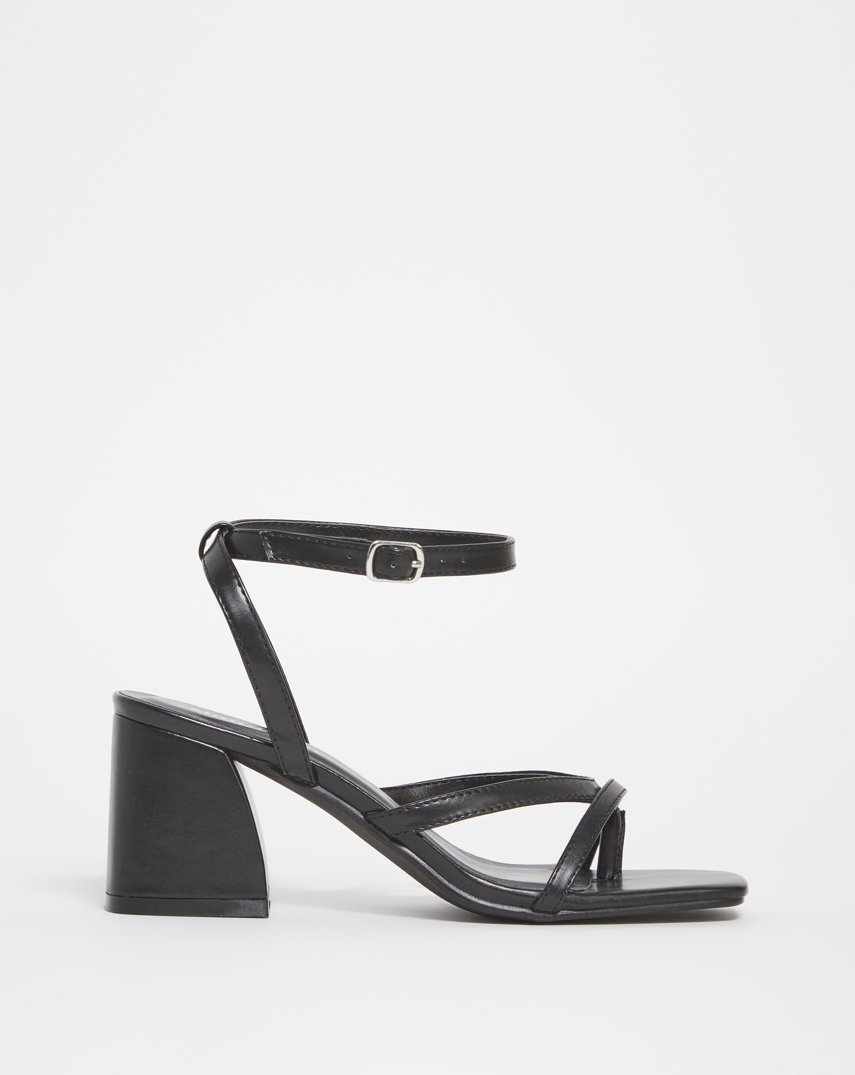 Amaya Strappy Toe Post Heeled Sandals Ex Wide Fit Simply Be