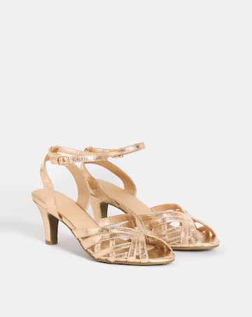 Waltz Round Toe Caged Heels - Extra Wide Fit (EEE)