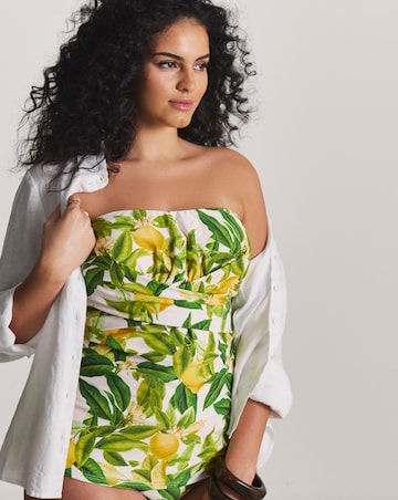 MAGISCULPT Twist Front Bandeau Tankini Top