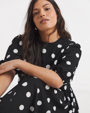 Waffle Drop Hem Dress