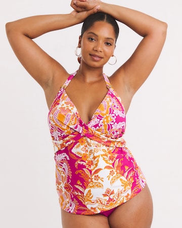 MAGISCULPT Twist Front Tankini Set