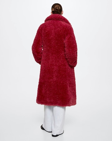 Mango Eureka Fur Boucle Coat