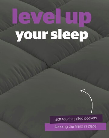 Silentnight Deep Sleep Ultimate 10cm Mattress Topper - Charcoal