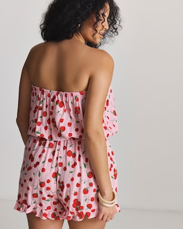 Simply Be (2 Pack) Value Beach Playsuits Cherry Print