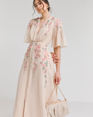 hope and ivy embroidered dress The Frances – HOPE & IVY main image 1