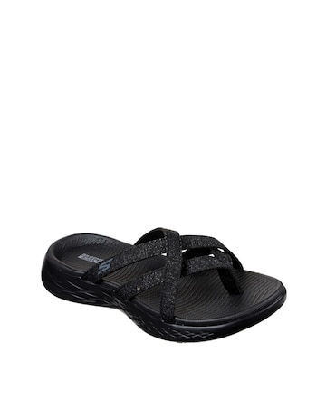 Skechers Wide Fit On The Go Dainty Toe Post Sandals