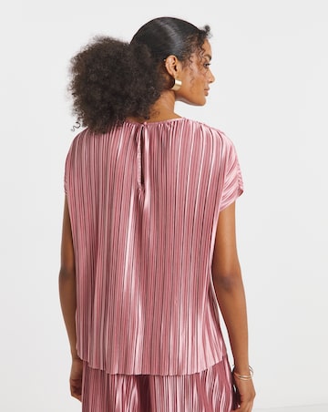Joanna Hope Plisse Blouse