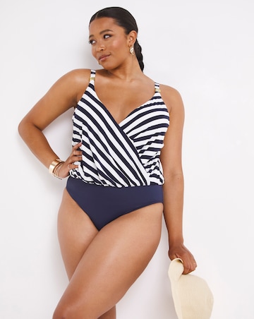 MAGISCULPT Twist Front Blouson Swimsuit