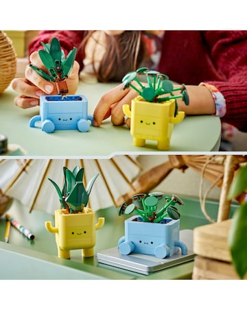 LEGO Botanicals Happy Plants Shelf Decor Flower Building Set, Nature Gift 10349