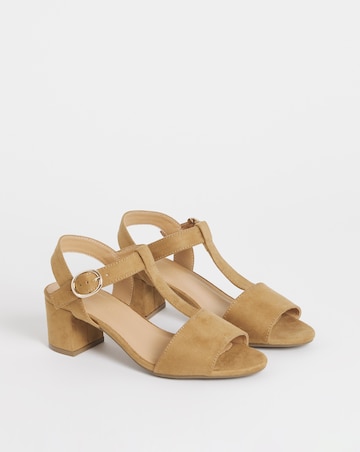 Jamie T Bar Heeled Sandals - Extra Wide Fit (EEE)