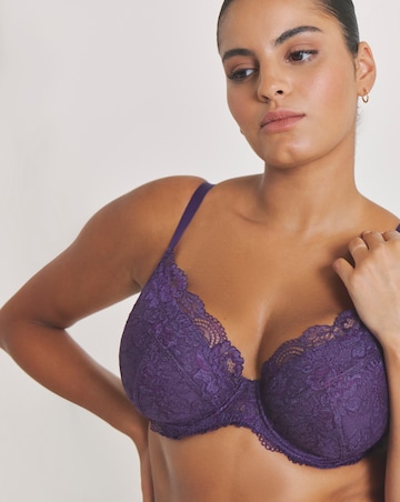Pretty Secrets (2 Pack) New Ella Wired Padded Plunge Bras (B-G) Fig/Cherry