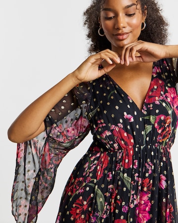 Joanna Hope Lurex Floral Maxi Dress